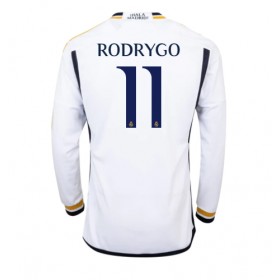 Real Madrid Rodrygo Goes #11 Hemmakläder 2023-24 Långärmad